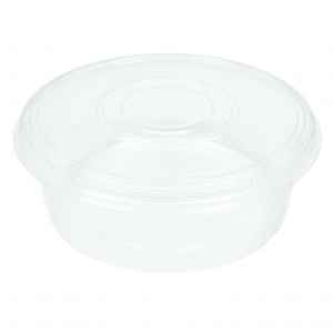 10.25" Round PET Tray w/Ring Lid, 3.6" High