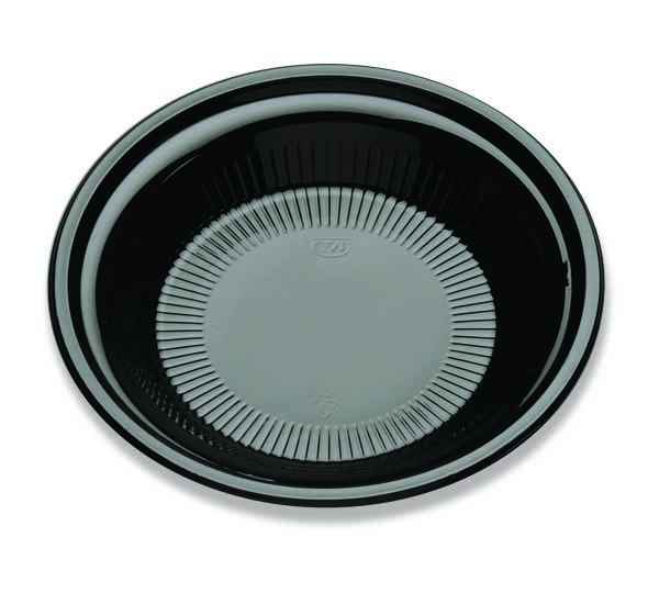 10.3" Round C-Fine Black PS Plate, 1.6" Deep