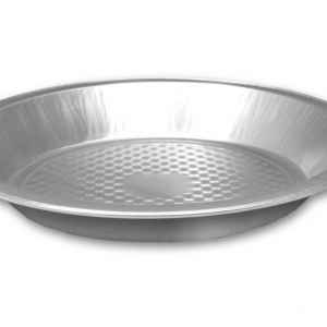 9" Alum Shallow Pie Pan w/ Waffle Bottom, 29 oz.