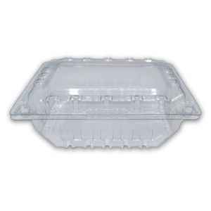 7" x 5.5" PET Vented Produce Hinge, 1 Quart