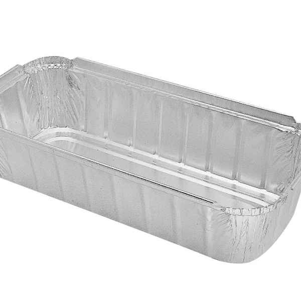 10.8" x 4.8" Alum 3 lb. Closeable Loaf Pan, 50 oz., 350 ct.