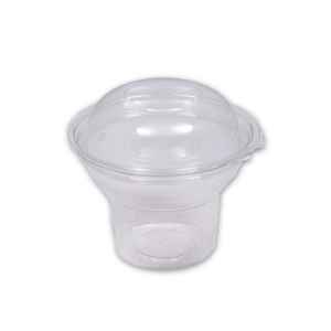 4.7" Round PET Parfait Cup w/High Domed Lid, 10 oz.