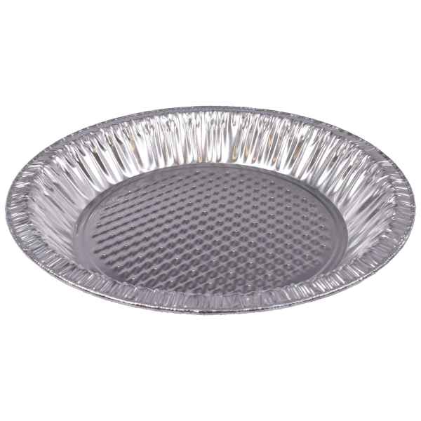 9" Alum Rev Lanced Pie Pan w/ Waffle Bottom, 26 oz.