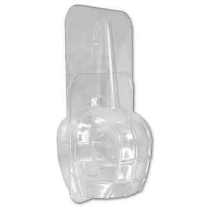 5.9" x 3.6" Clear PS Candy Apple Tray, 3" High