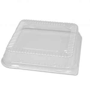 7.5" Square PS High Dome Lid for Alum Pan