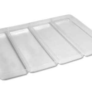 19.9" x 13.8" PS 4-Comp. Bakery Tray, 164 oz.