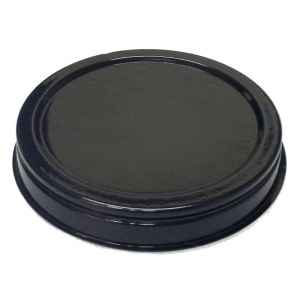 3.5" Round Black PET Cheesecake Base