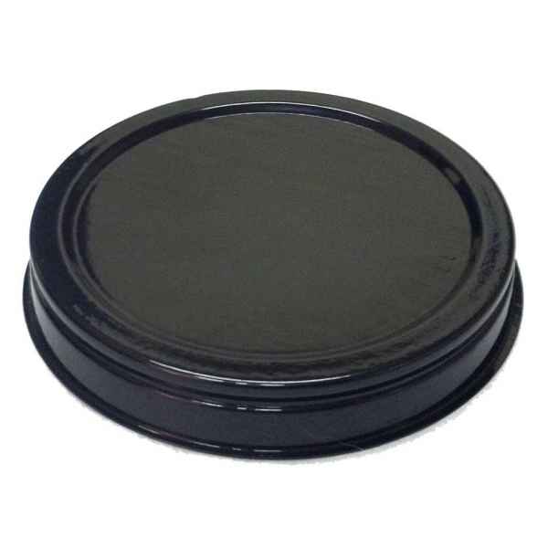 3.5" Round Black PET Cheesecake Base