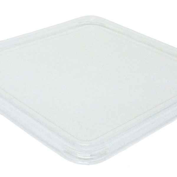 5.3" Square PET Lid for 8 and 16 oz. Flair Deli Base