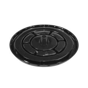 7.8" Round Black Bundt PET Cake Base w/0.75" Center