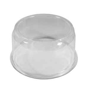 7.5" PET Scalloped Cake Dome, 3.7" high