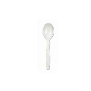 Advantage White Heavy Weight PP Soup Spoon