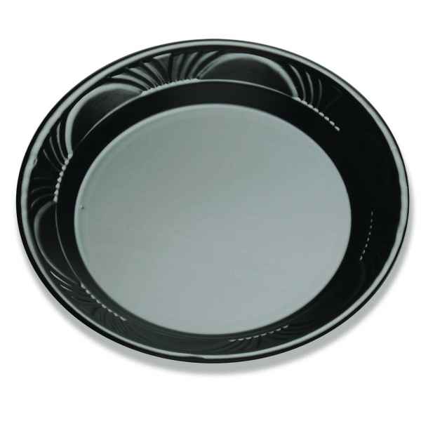 10.3" Round Black Pearl® PS Plate