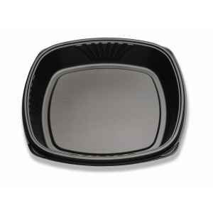 Forum® 14" Square Black Pearl PS Deep Base, 132 oz.