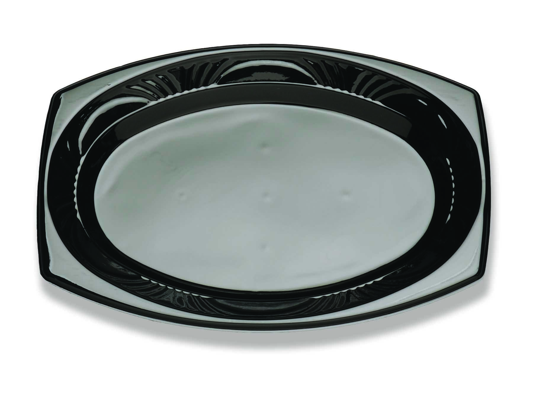 11X8 OVAL PLATTER-BLACK