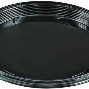 PartiPak® 16" Round Black PET Special Occasion Tray