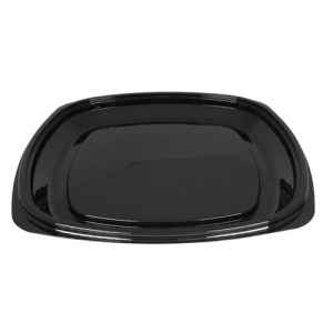 PartiPak® 10.3" Square Black PET Special Occasion Tray, 160 ct.