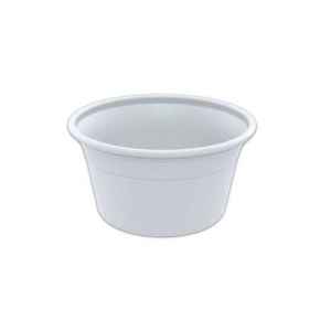 4.5" Round White PS Medium All Purpose Curled Bowl, 12 oz.
