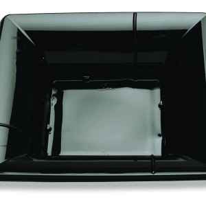 Forum® 10" Square Black C-Fine PS Deep Base, 54 oz.