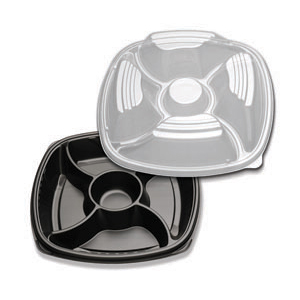 14" FORUM DEEP BASE/HI 5C PLAIN LID 25 SETS