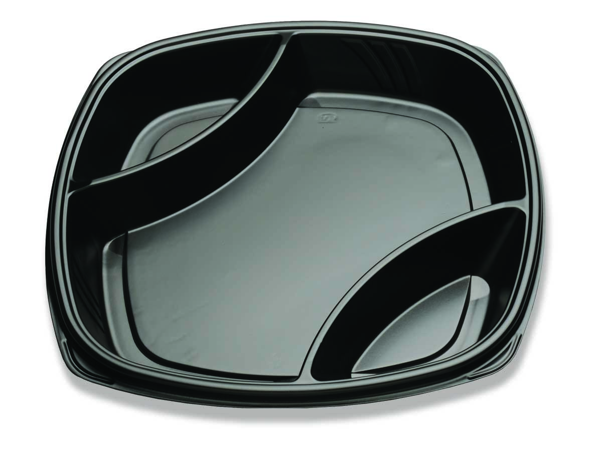 16 IN DEEP FORUM TRAY 3/COMP CF BLK