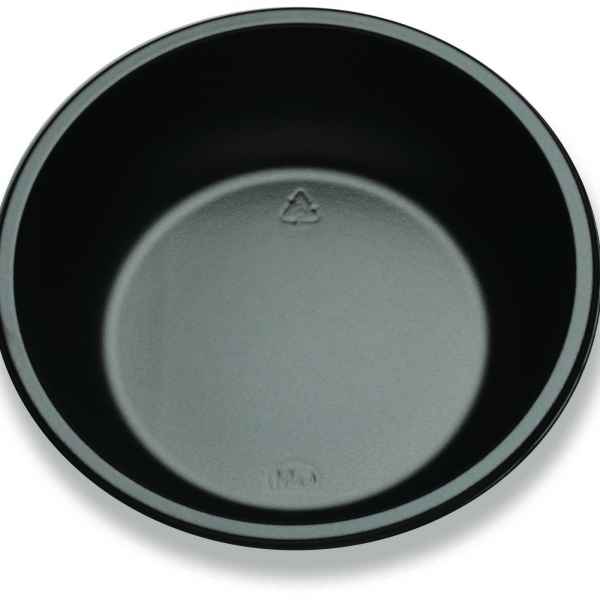 Tradewinds® 6" Round Black C-Fine PS Bowl, 16 oz.