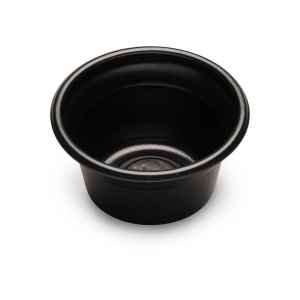 3.3" Round Black PS Extra Small All Purpose Bowl, 3.5 oz.