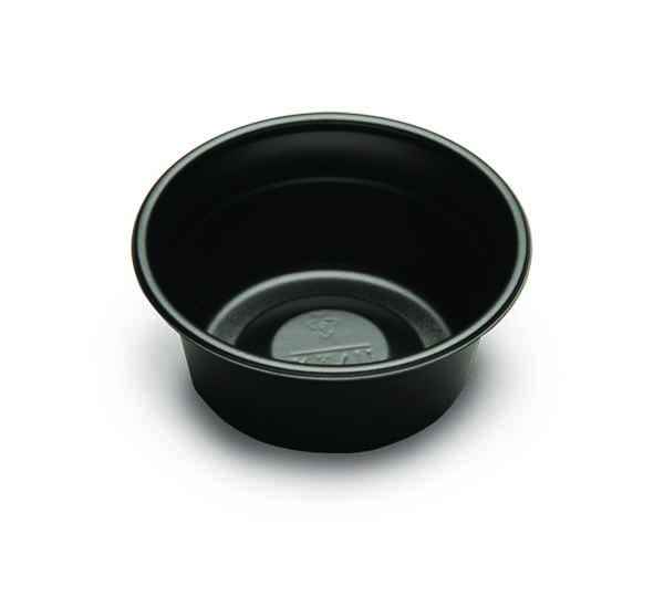 4" Round Black PS Small All Purpose Bowl, 5 oz.