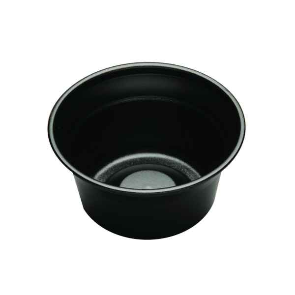 4" Round Black PS Small All Purpose Bowl, 6 oz.