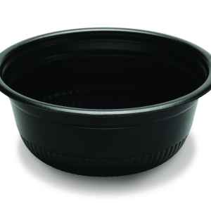 4" Round Black PS Hot Cold Bowl, 6 oz.