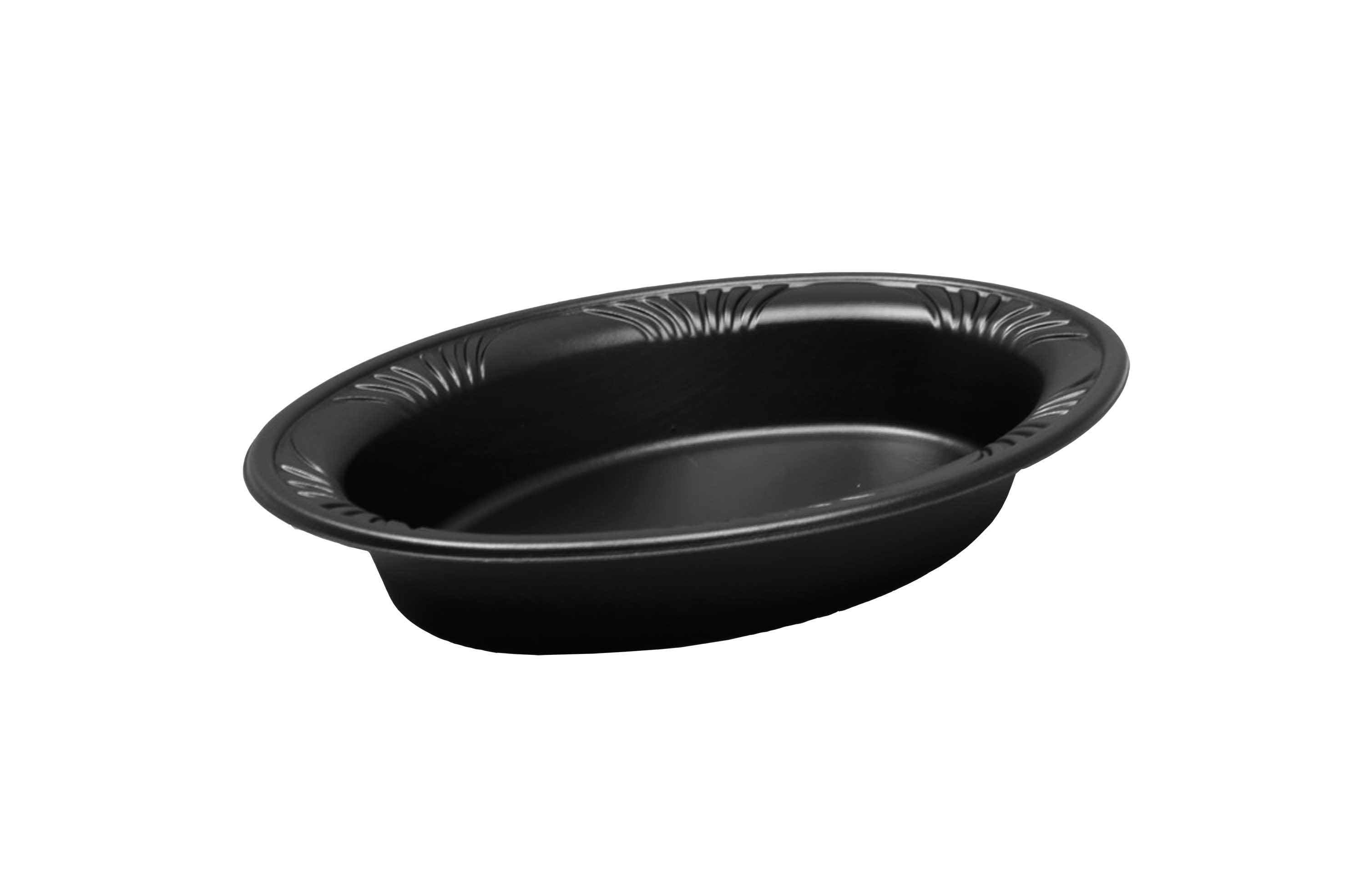 11X8 DEEPER PLATTER BLACK MARB RIM