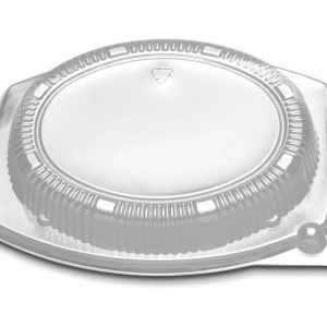 9" Round PS Plate Lid, 2" high