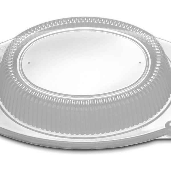 12" x 9" Oval PS Platter Lid w/2 Vents, 2.6" High