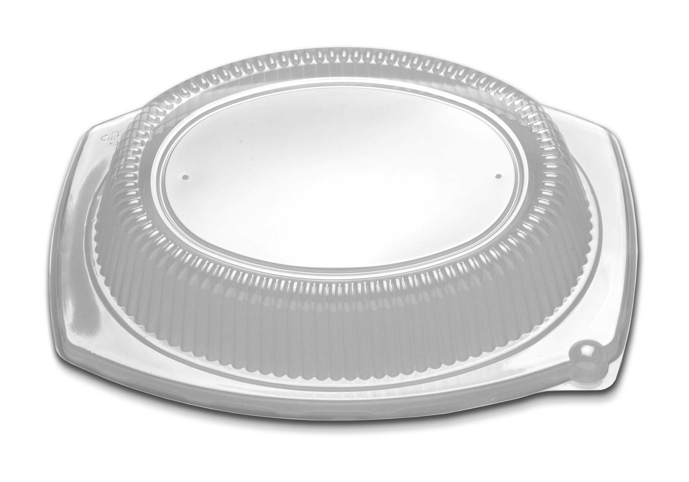12X9 VENTED OVAL PLATTER LID -CLEAR