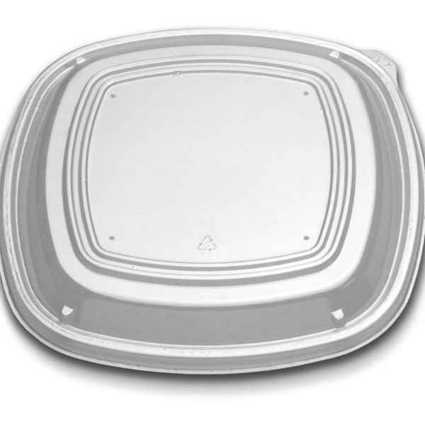 Forum® 10" Square PS Low Dome Lid w/ 4 Vents