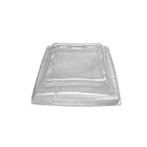 Savvy® 7" Square PS High Dome Lid, Vented