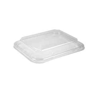8.2" x 6.7" PS Smoothwall Dome Lid for 24/32 oz. HMR Oblong Tray