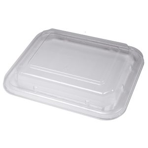 8.2" x 6.7" PS Smoothwall Dome Lid for 24/32 oz. HMR Oblong Tray