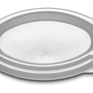 7.2" x 4.7" PS Low Dome Lid for 8 oz. Casserole