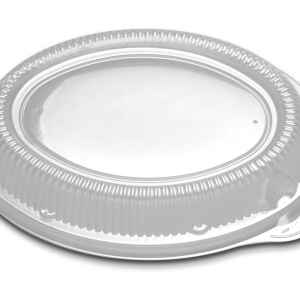 10" x 8" Oval PS Stackable Platter Lid