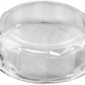 PartiPak® 12" Round Clear PET Wide Panel Fluted Lid