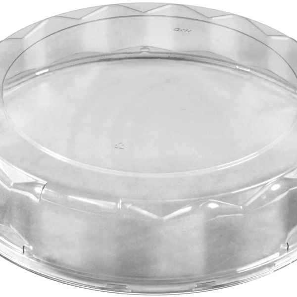 PartiPak® 18" Round PET Wide Panel Fluted Lid