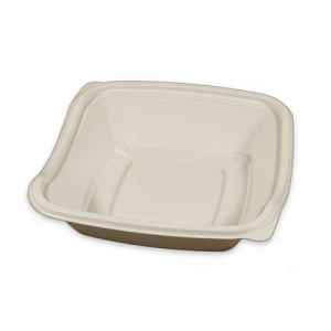 Earth Smart™ 8" Square White MFPP Contour Base, 30 oz.