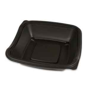 Earth Smart™ 8" Square Black MFPP Contour Base, 30 oz.