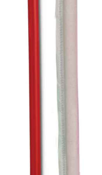 10.25" Tall Giant Red PP Straw, Wrapped