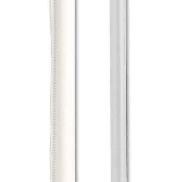 10.25" Tall Jumbo Translucent PP Straw, Wrapped