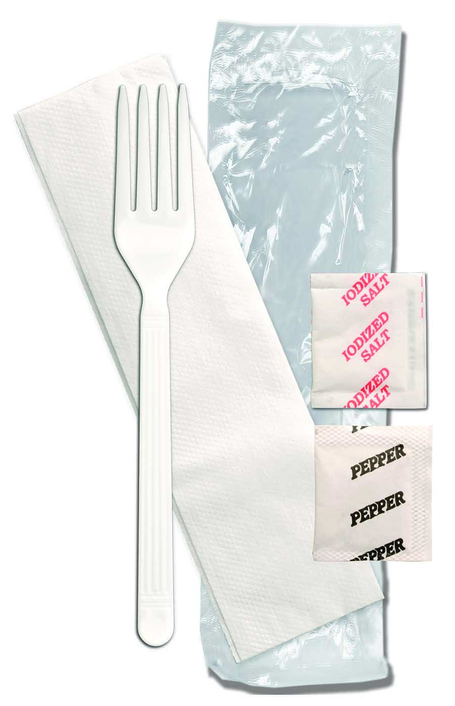 FORUM FORK WHITE, SALT, PEPPER, NAPKIN