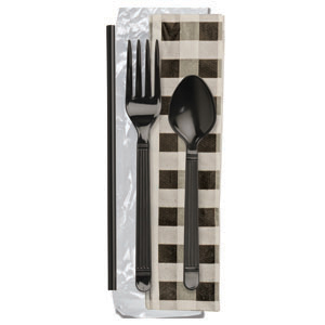 FORUM EBONY F,T, EBONY MS, GINGHAM NAPKIN