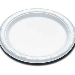 Envirofoam® 6" Round White PS Plate