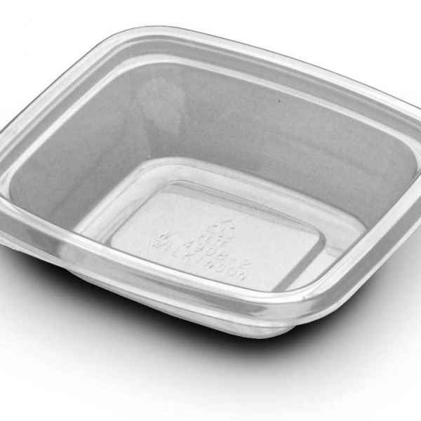 FreshServe® 5.3" x 4.8" Clear PET Container, 8 oz.